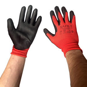 Size 7 S Axxion® Close Fit PU Coated Palm Gloves - Cut Level 1